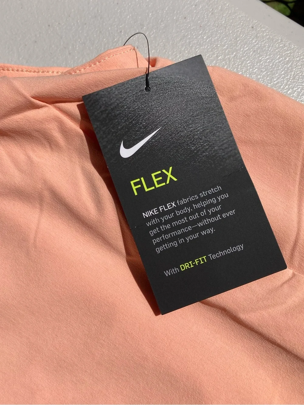 Nike Peach Orange Golf Tennis Dress Sport Sleeveless Tank Dress with Pockets